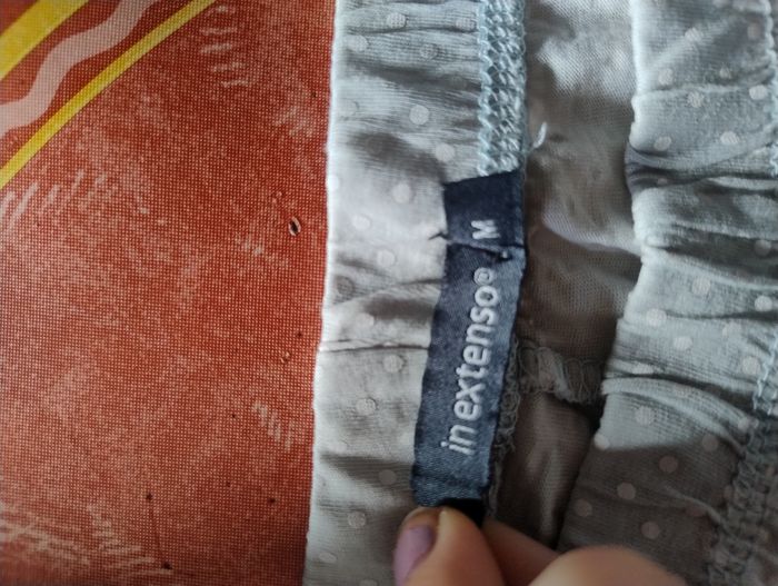 Pantalon de pyjama bleu à points blancs - photo numéro 3