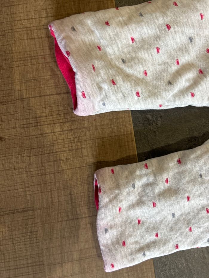 Pantalon en molleton réversible bébé taille 1 mois obaïbi - photo numéro 2