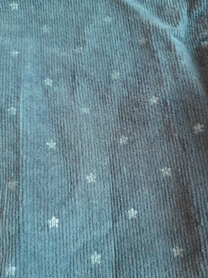 Pantalon velours côtelé gris etoiles - photo numéro 2