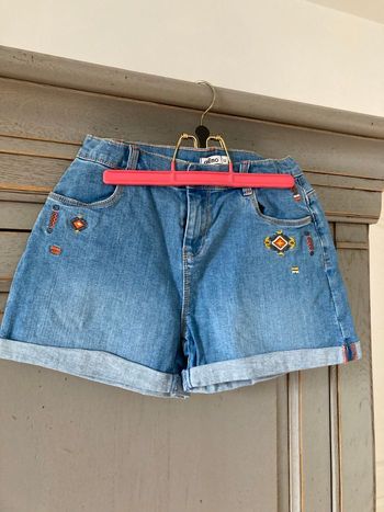 Short en jean enfant fille
