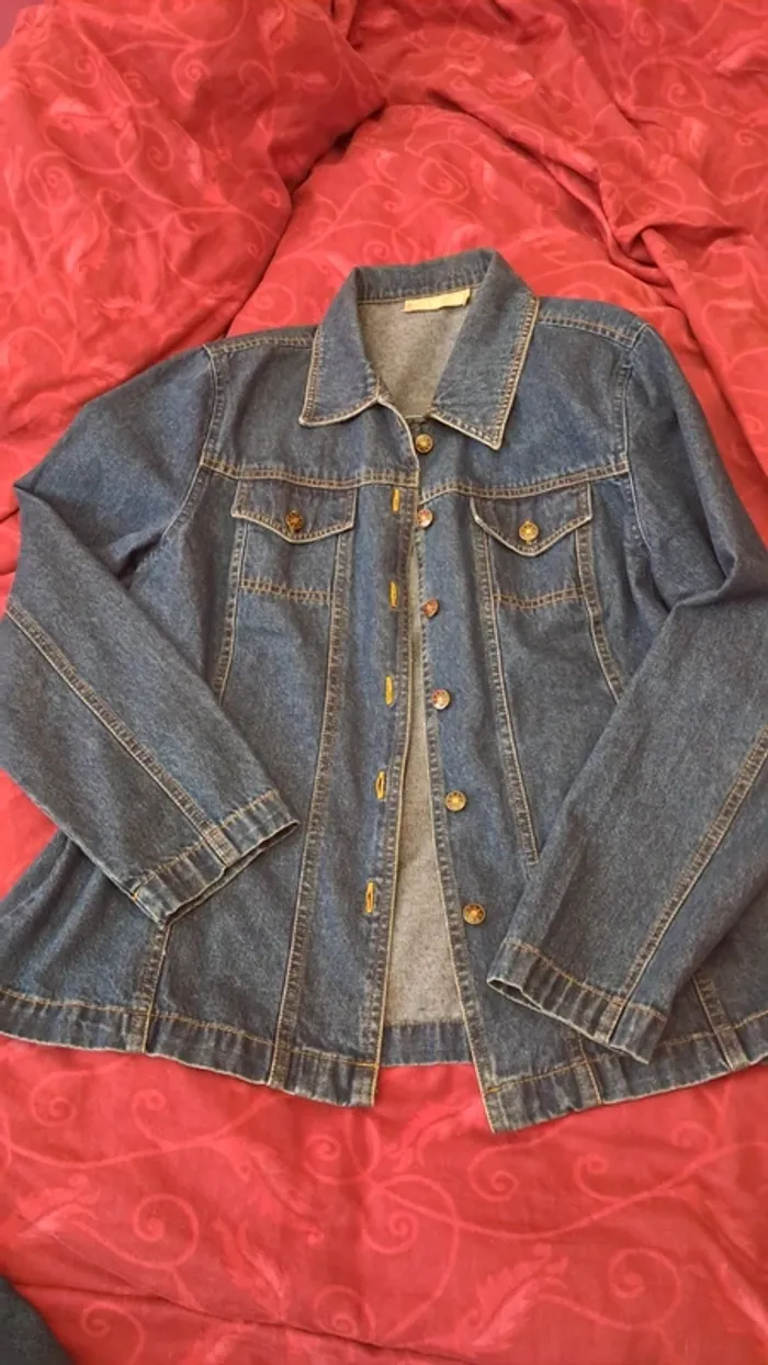 Ensemble pantacourt jean 40/42 Daxon - photo numéro 2