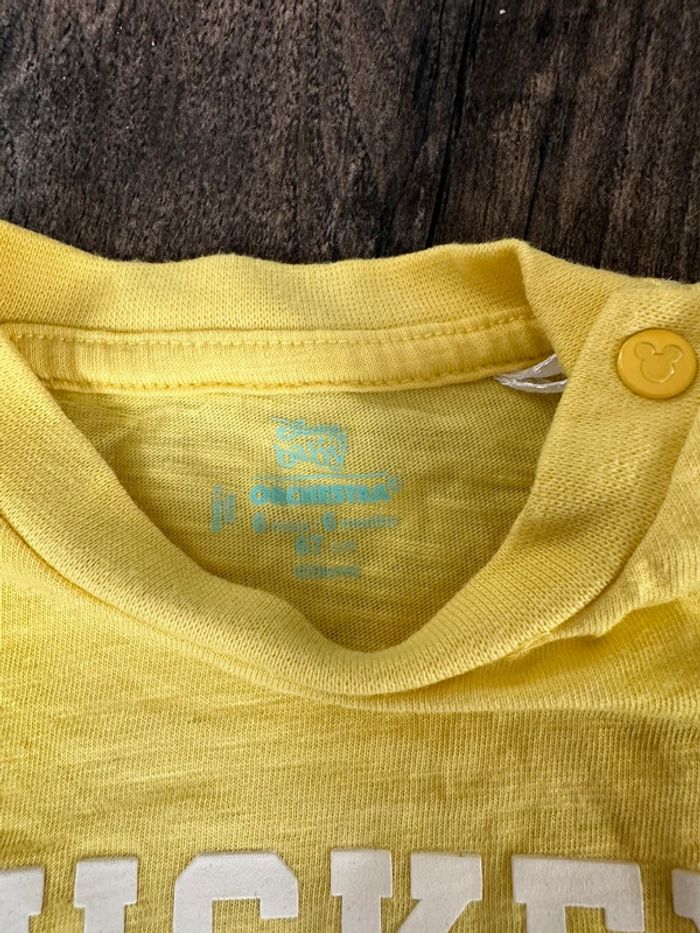 T-shirt Mickey Jaune - photo numéro 2
