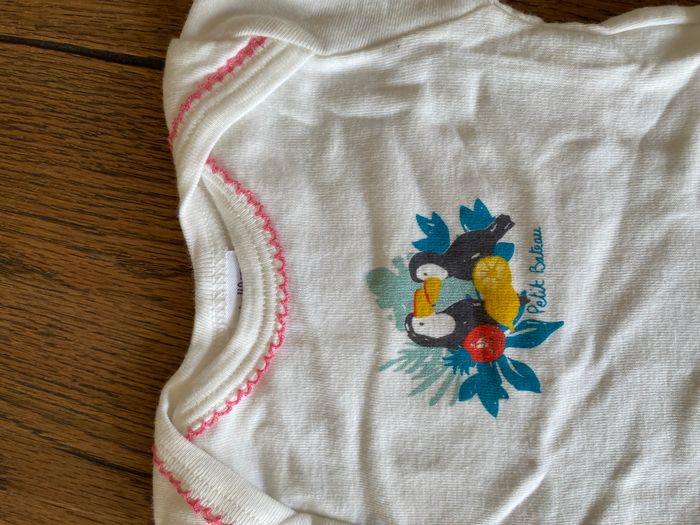 Lot 2 bodies manches courtes 3 mois Petit Bateau – coton - photo numéro 2