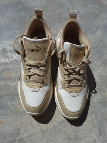 Puma Cilia Wedge beige et blanc