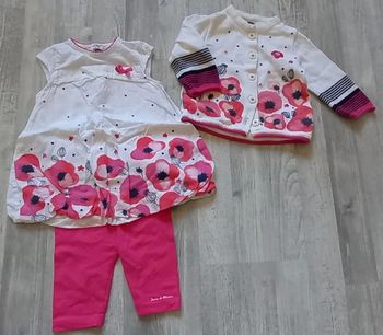 Ensemble robe et gilet 6 mois