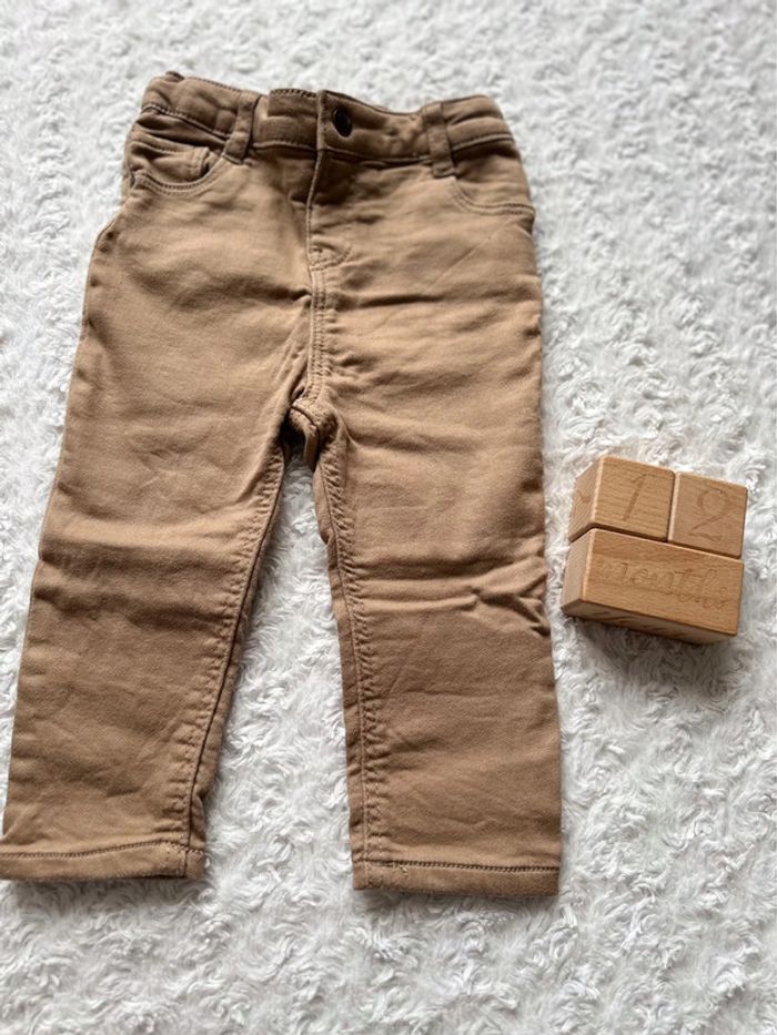 Pantalon marron 12/18 mois