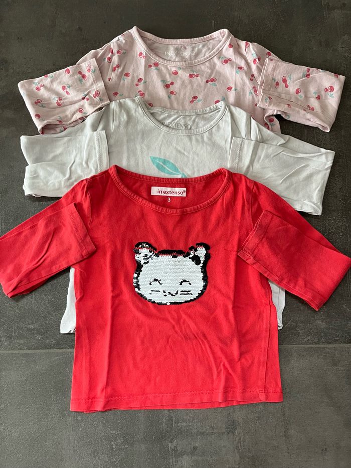 Lot de 3 tee-shirts manches longues 3 ans