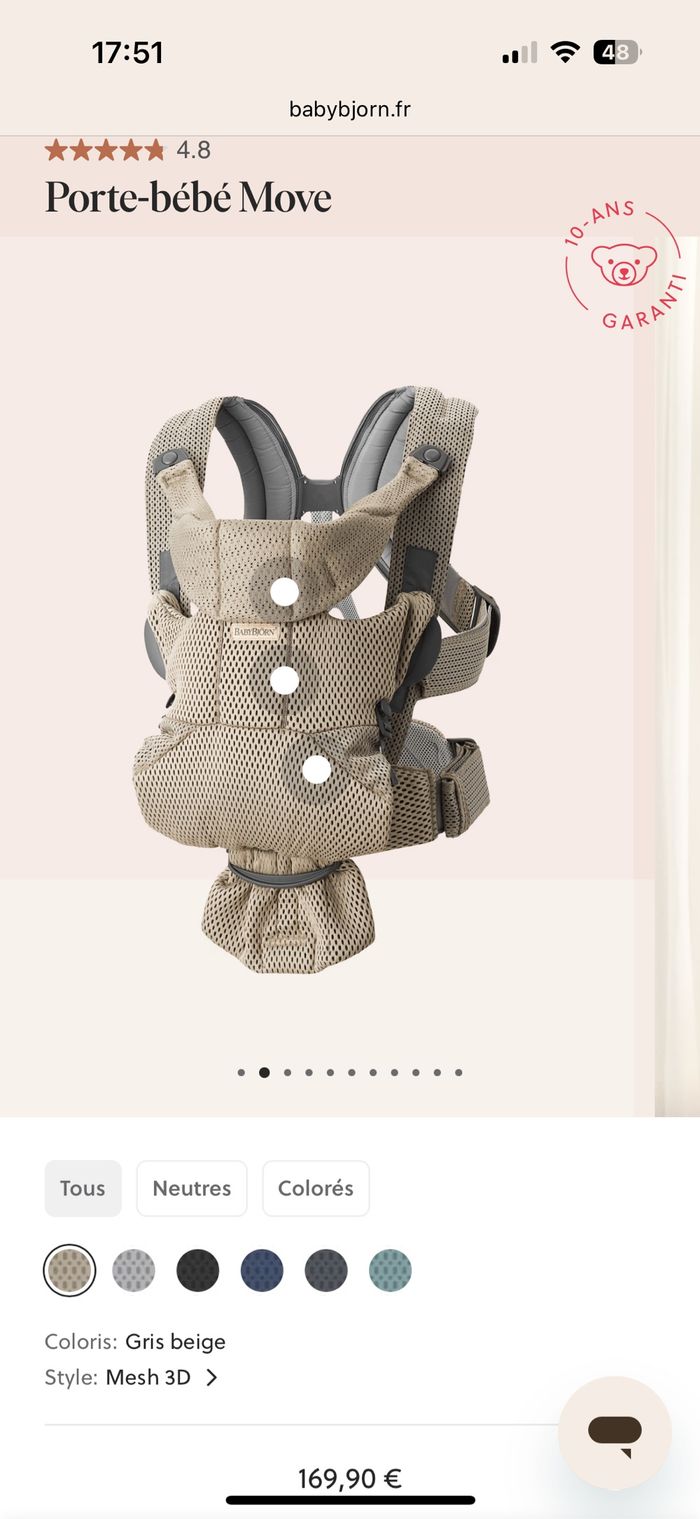 Porte bébé Babybjorn