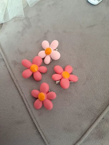 Lot de 4 pinces fleurs cheveux