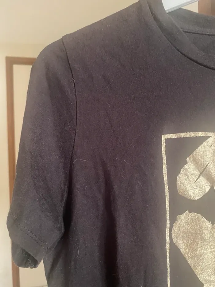 oli T-shirt noir “Amour” 💛 NEUF – Stradivarius Taille 40 - photo numéro 2