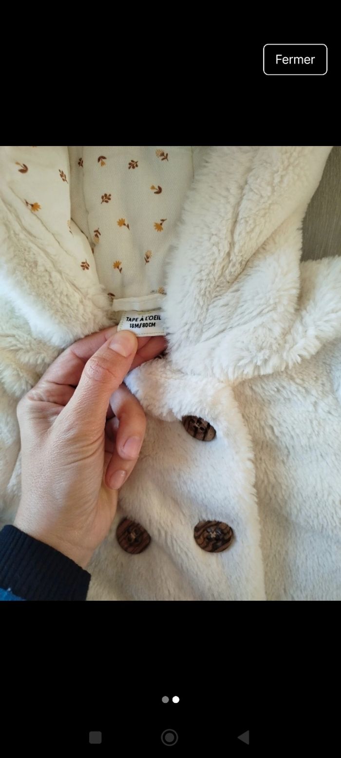 Manteau hiver 12/18mois - photo numéro 2