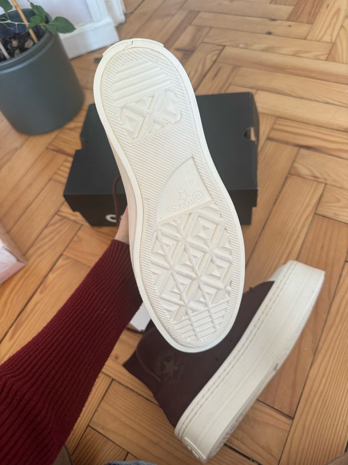 Basket Converse plate-forme marron - photo numéro 6