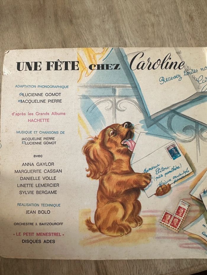 Livre ancien album Une Fête Chez Caroline Pierre Probst Le petit ménestrel (sans le disque) - photo numéro 3