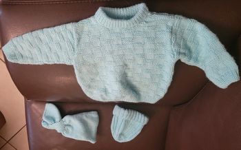 Pull bonnet cache cou fait main