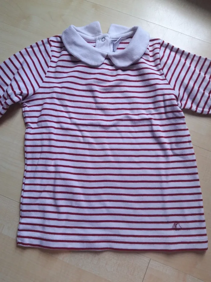 Tshirt manches longues filles petit bateau