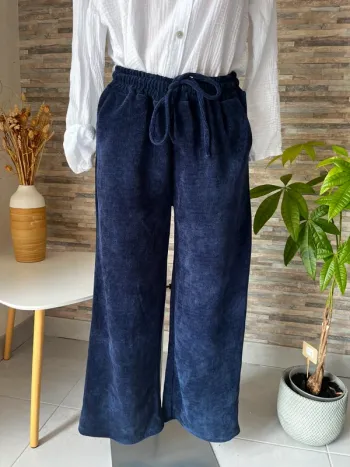 Pantalon bleu marine confort