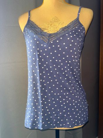 Debardeur a pois gemo violet taille L