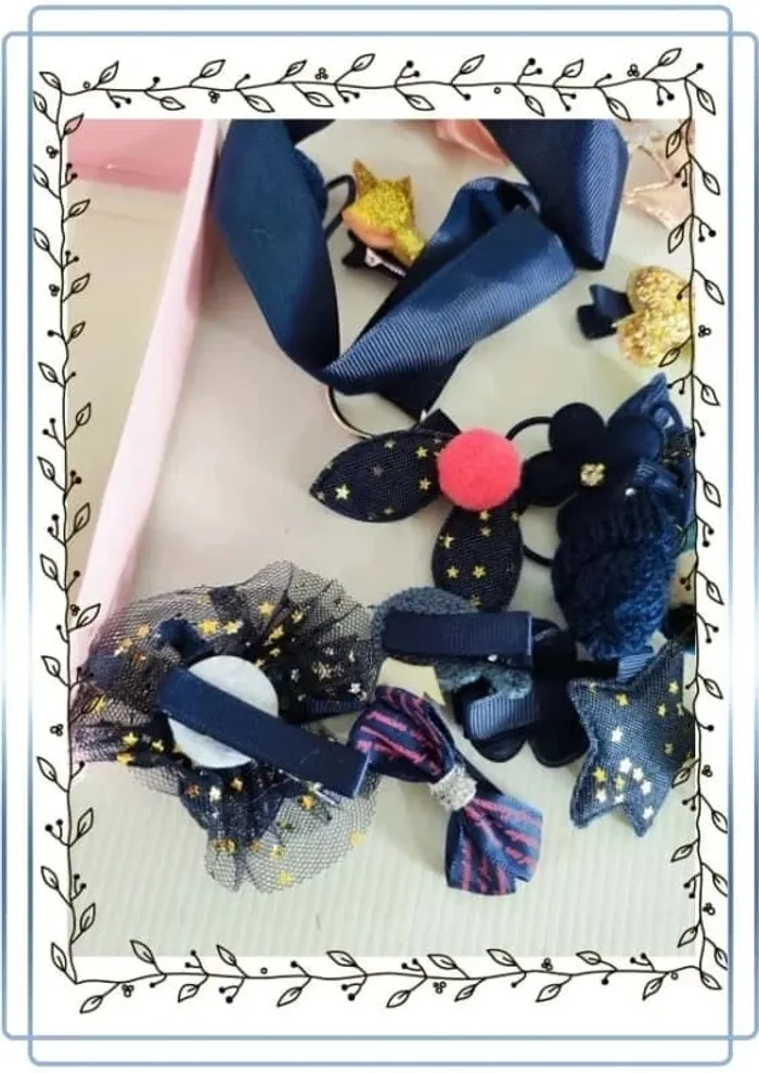 Lot de chouchou + barettes pour petite fille, neuf - photo numéro 2