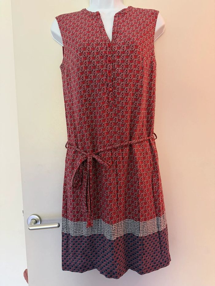 Robe d’été rouge à motifs Camaïeu