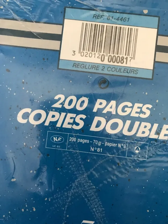 200 pages copies doubles perforées petits formats carreaux seyes 17x22 cm conquérant 70g - photo numéro 4