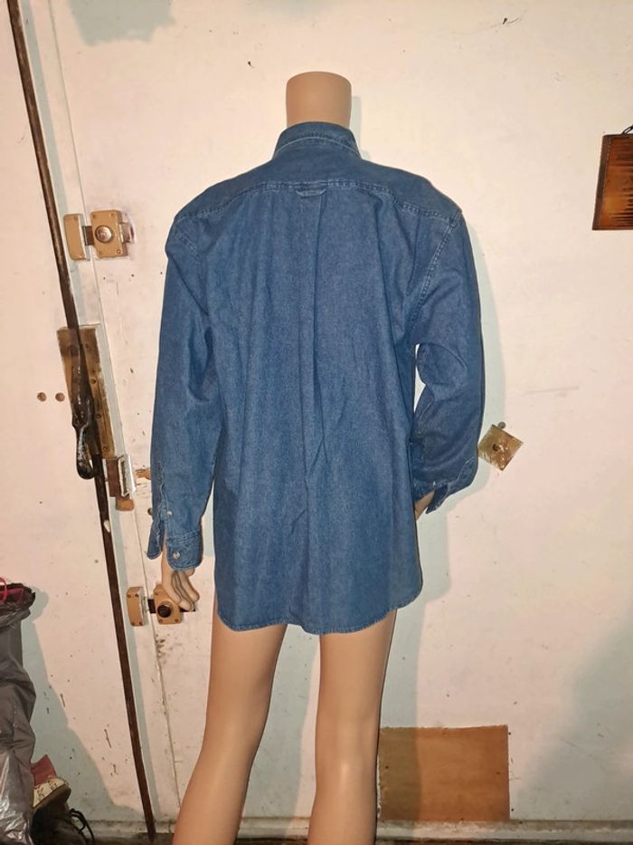 Chemise en jeans homme taille XL - photo numéro 3