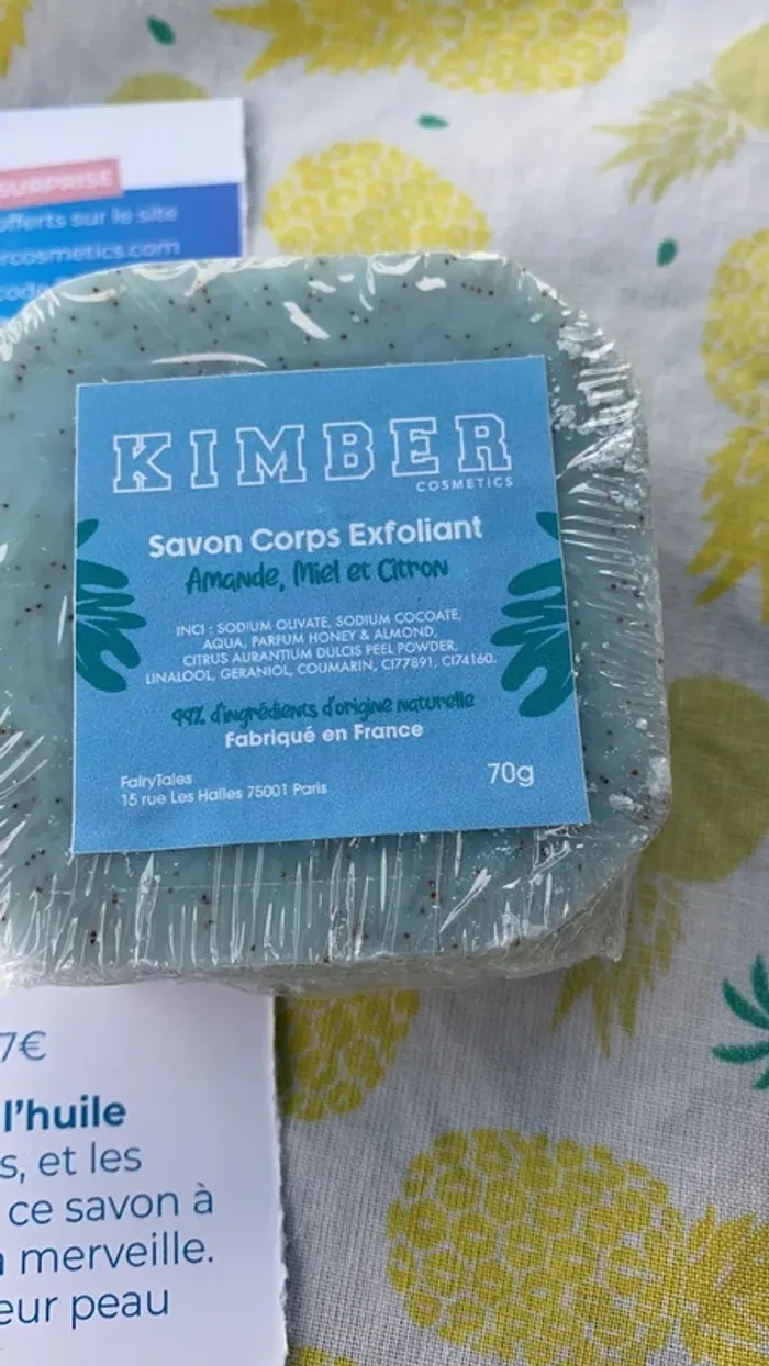 Savon cops exfoliant Kimber