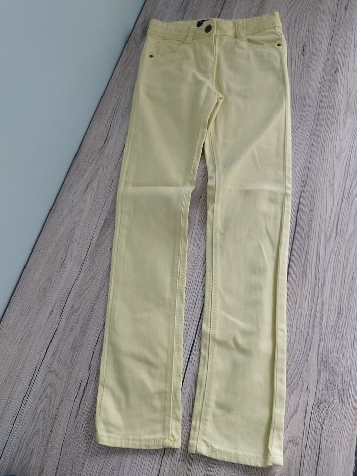 Jeans slim jaune fille 8 ans - photo numéro 3