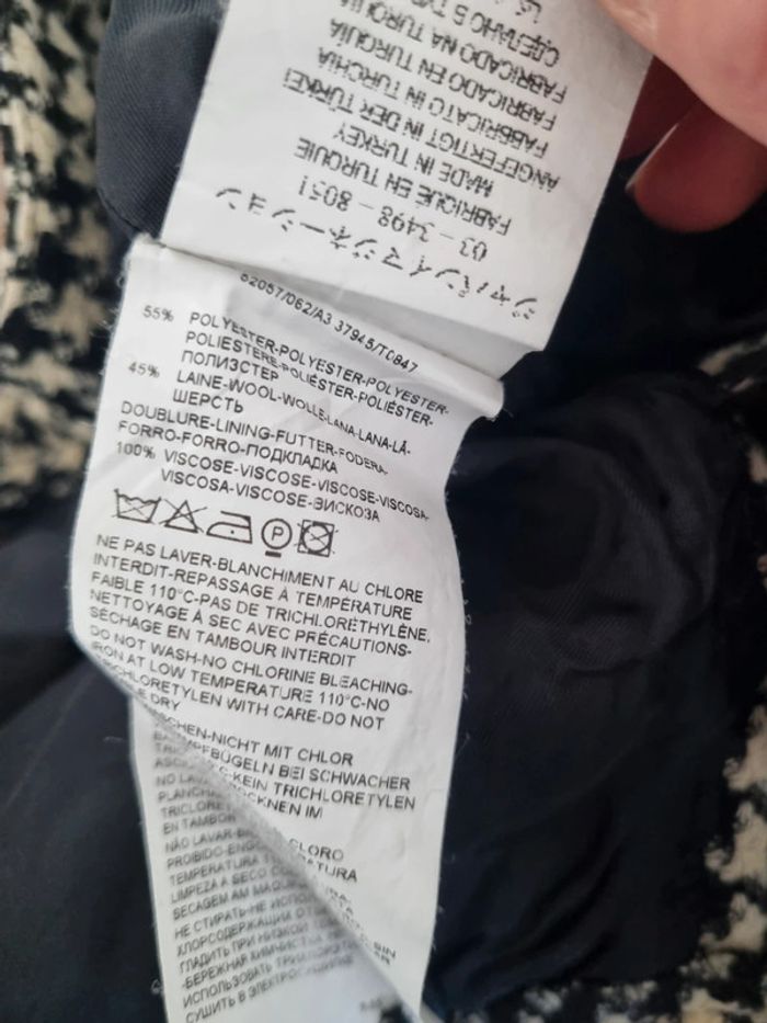 Short jupe Kookai motif damier en laine - photo numéro 17