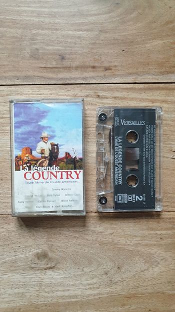 Vintage K7 cassette musique La légende country