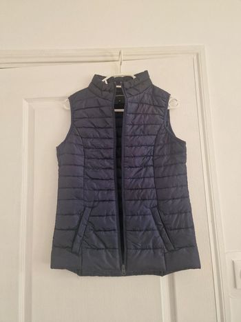 Doudoune sans manches bleu marine