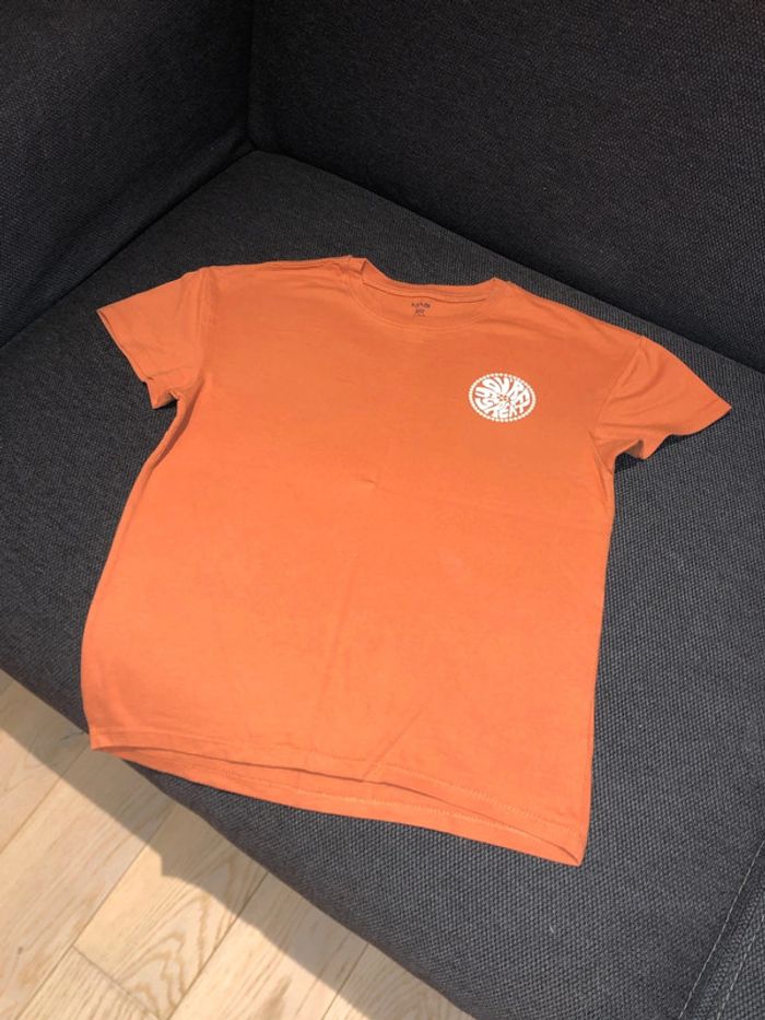 T shirt fille orange