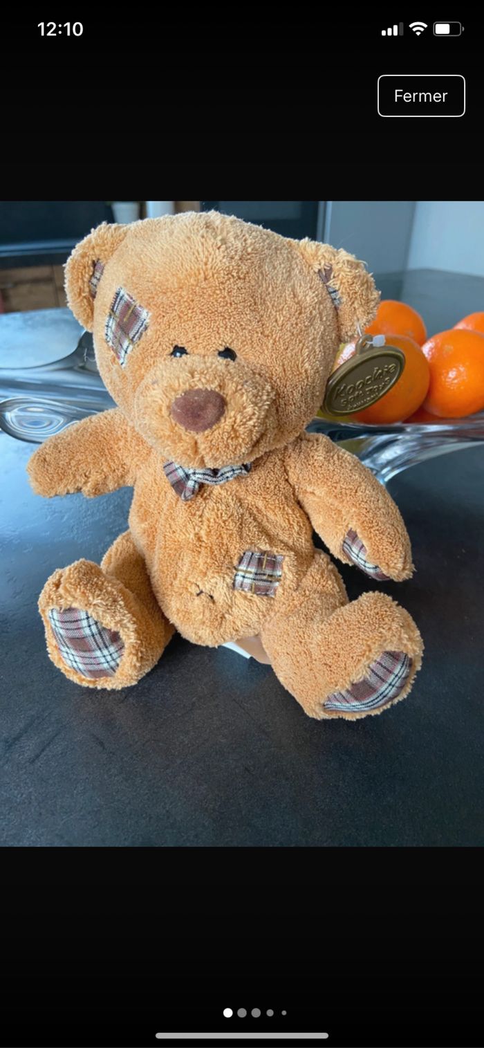 ours en peluche de la marque soft toys byHalsall
