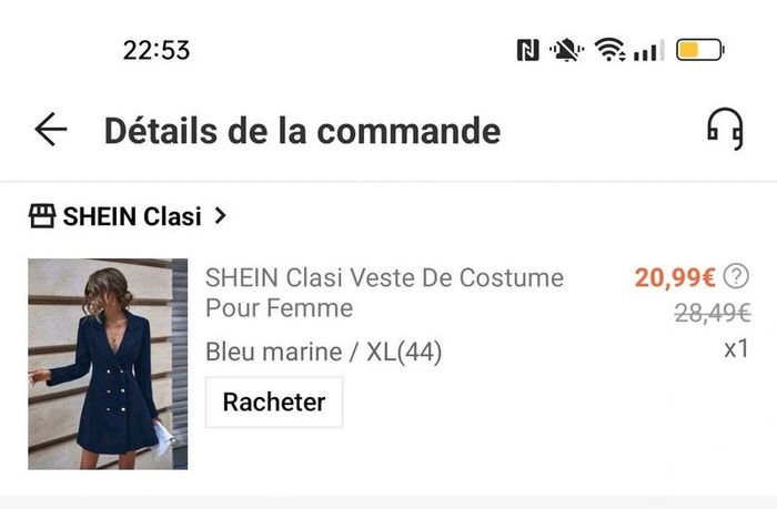 Robe blazer marine Shein 44 - photo numéro 8