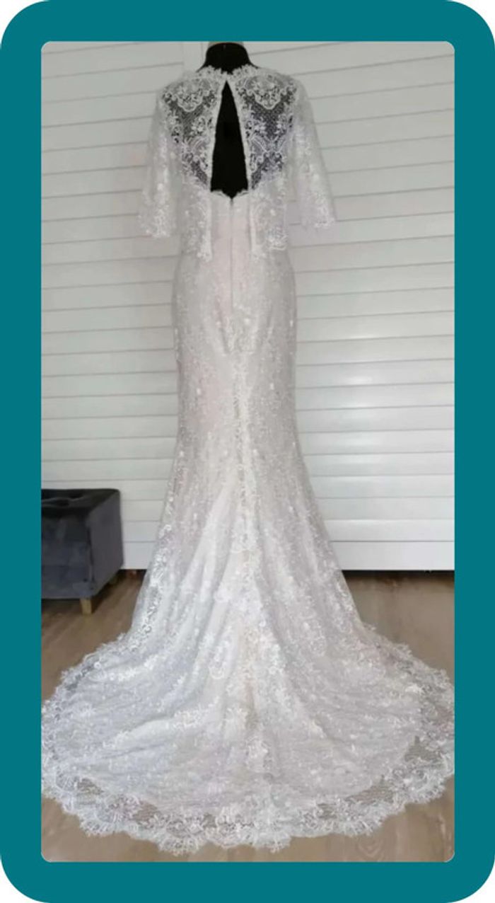 Robe de mariée Pronuptia T38 non retouchée modèle unique Dentelle (caraco et jupon compris) - photo numéro 2