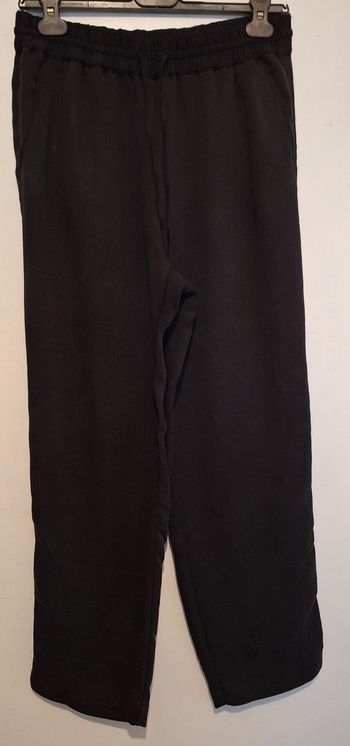 Pantalon fluide noir uni