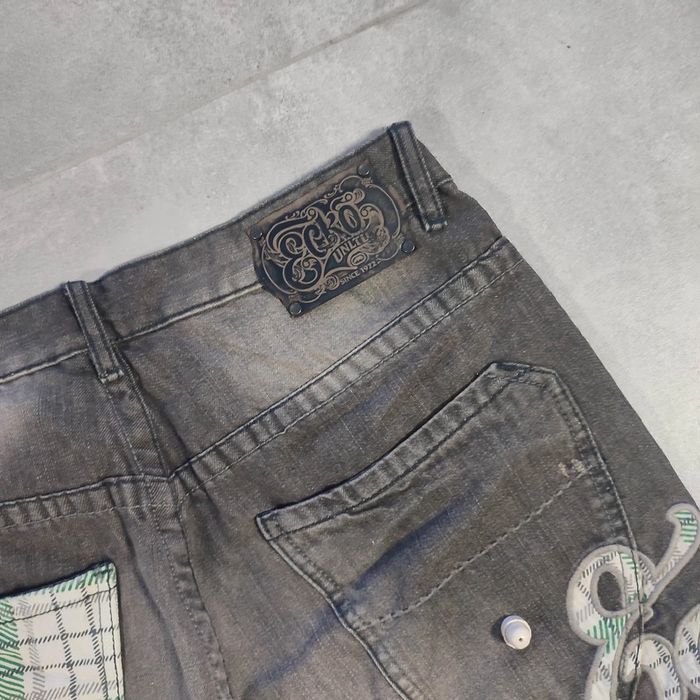 Bermudas large baggy short hip-hop vinatgeb2000 y2k streetwear Ecko taille us36 47 fr - photo numéro 3