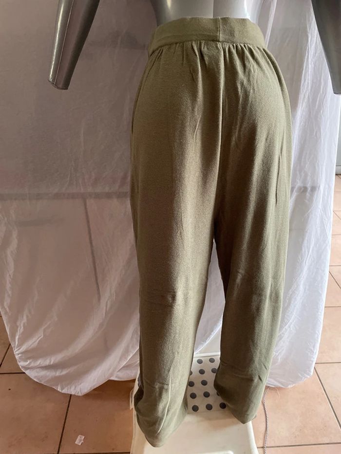 Autre pantalon Mango kaki taille M - photo numéro 3
