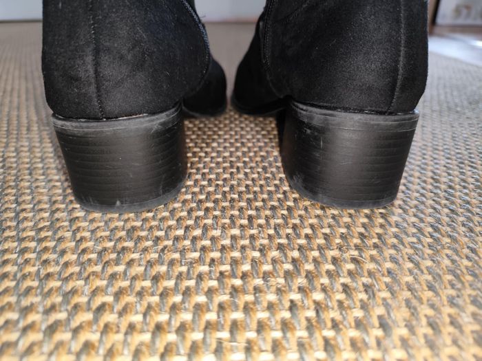 Paire de bottes noires Kiabi , pointure 39 , bon état - photo numéro 6