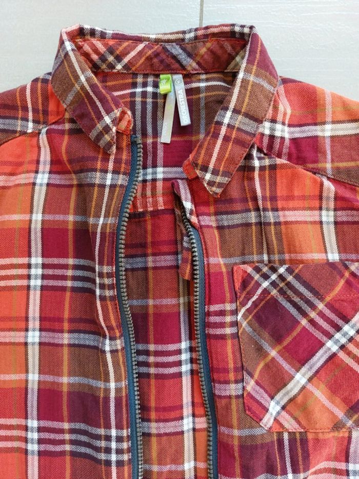 Chemise zippée à carreaux - photo numéro 2