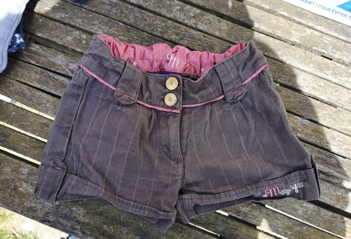Short 4 ans marron et rose sergent major