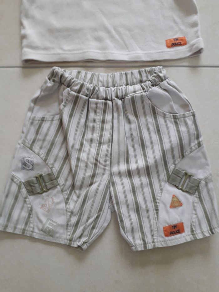 Ensemble t-shirt + short - 12 mois - photo numéro 5