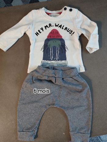 Ensemble Petit bateau / Bourget 6 mois