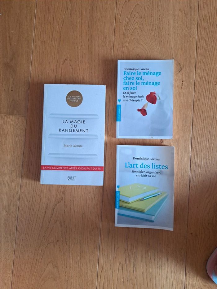 Lot livres rangement tri organisation