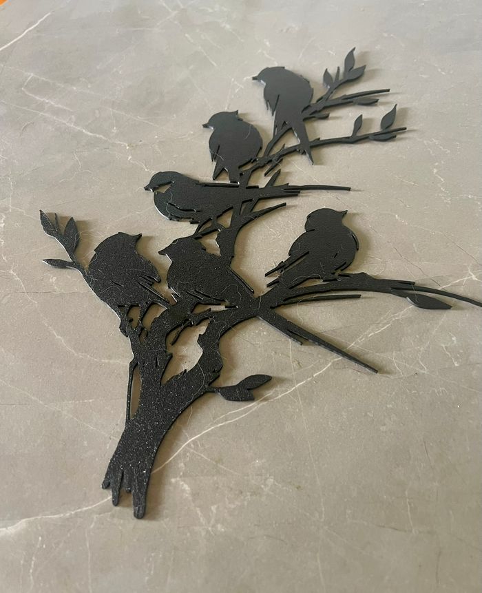 Art Mural Oiseaux Sur Branche - photo numéro 2