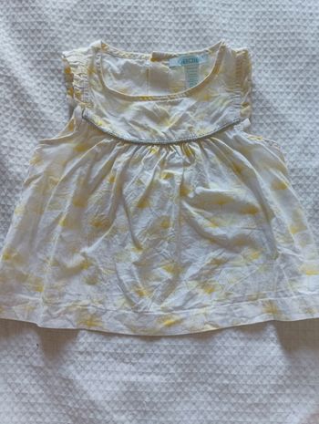 Blouse Obaibi jaune et blanc