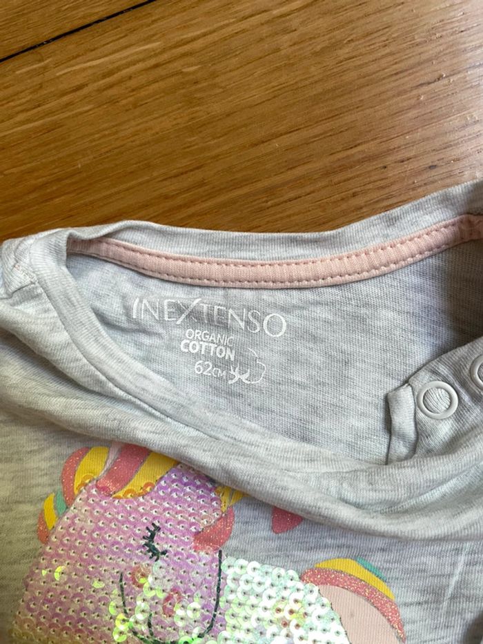 Lot 2 T-shirts manche longue InExtenso 3 mois - photo numéro 3