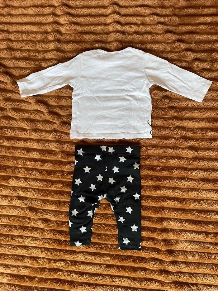 Ensemble legging + t-shirt manches longues bébé Minnie - photo numéro 2