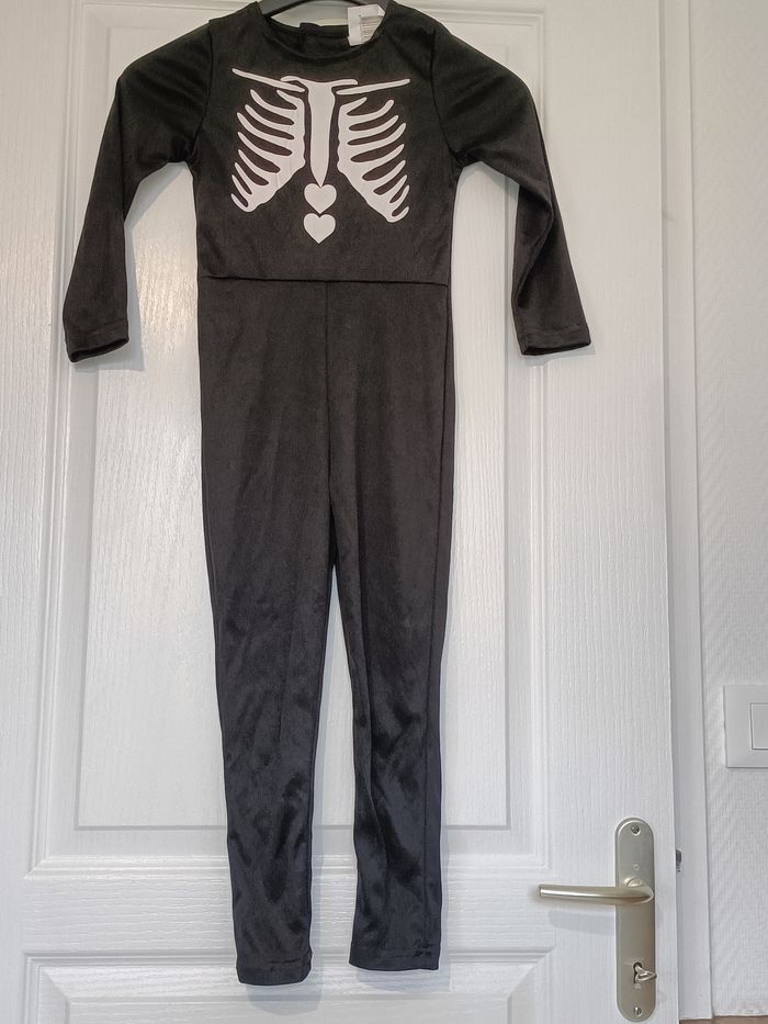 Déguisement halloween squelette 5 ans noir et blanc - photo numéro 2