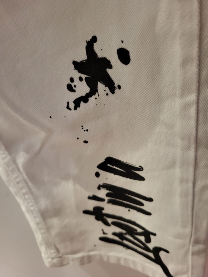 Jeans blanc et noir taille 30 de chez jennyfer - photo numéro 4