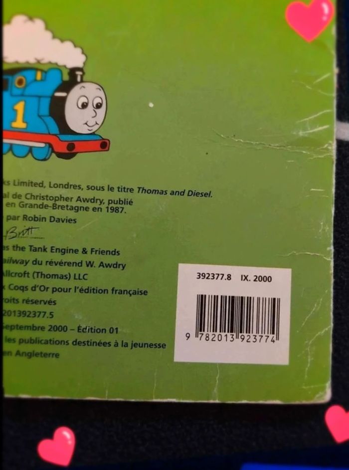 Livre  pour enfant Thomas  et  Diesel - photo numéro 3